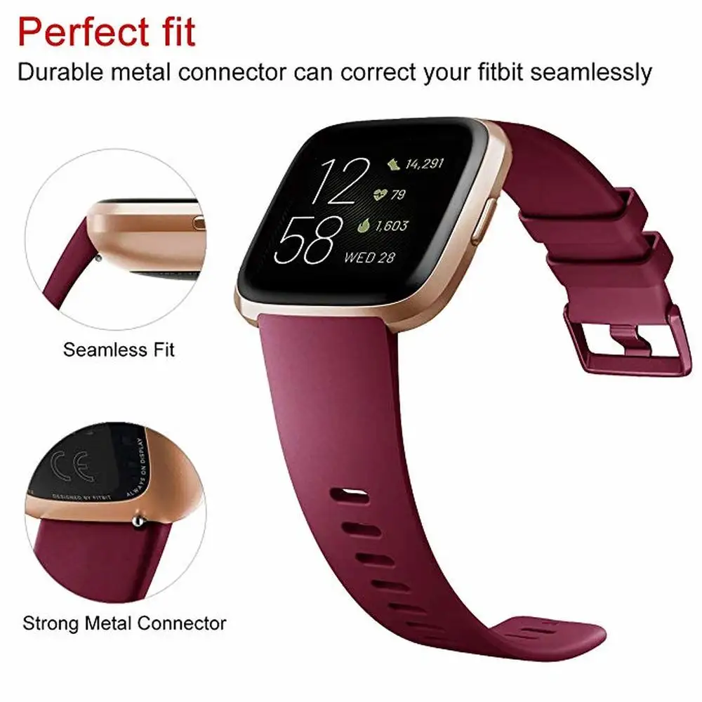 Soft Silicone Band for Original Fitbit Versa 2 smart watch Sport bracelet for Fitbit Versa lite Waterproof Wrist Strap