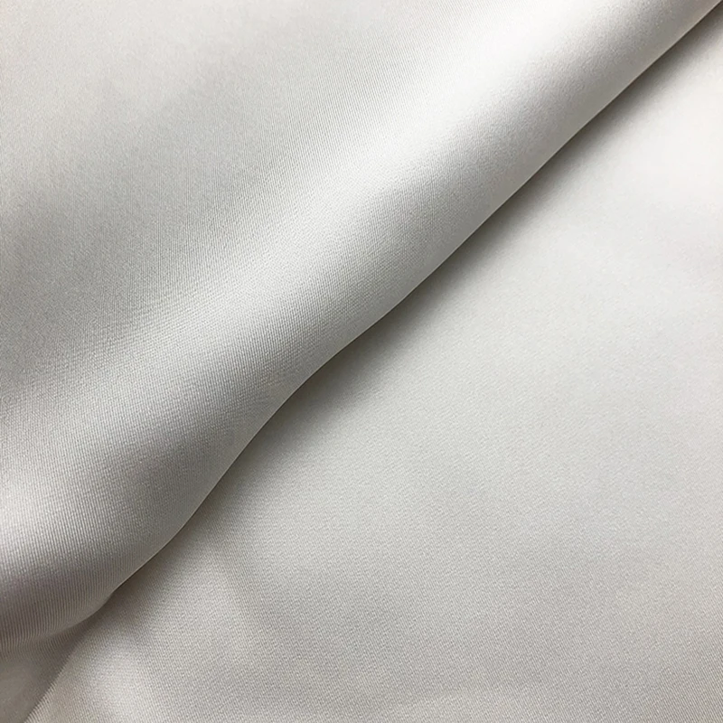 Nature White 114cm 140 Wide 100% Pure Silk 10 14 16 18 m/m Twill Fabric for Women Dress Printed Cloth DIY Sewing Free Shipping