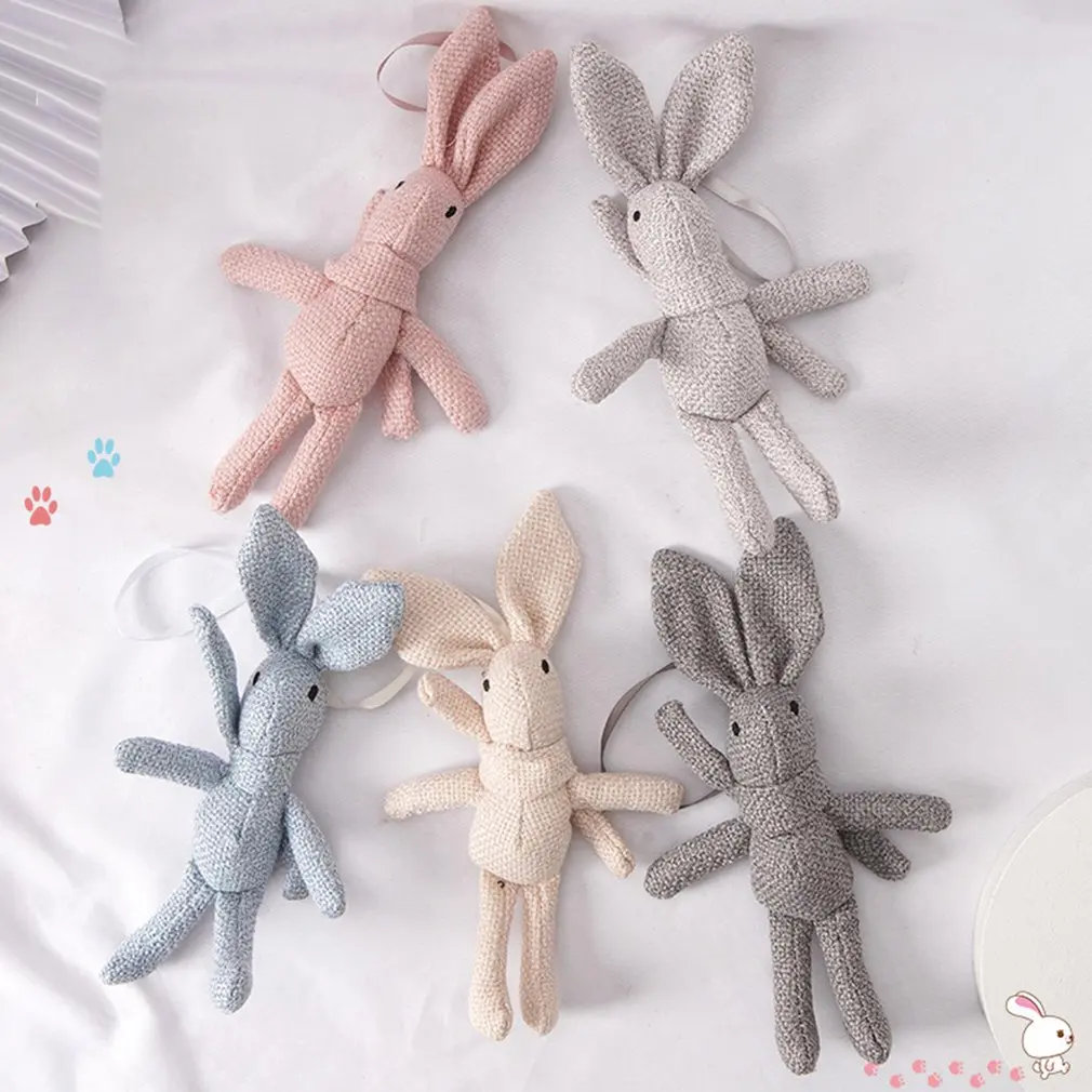 NEW Rabbit Plush , Animal Stuffed Dress Rabbit Key chain TOY, Kid's Party Plush TOY , Bouquet Plush Dolls