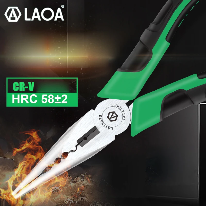 LAOA 6inch Fishing Pliers Multi-function Needle Nose Pliers Long Nose Pliers плоскогубцы твистеры для рыбалки