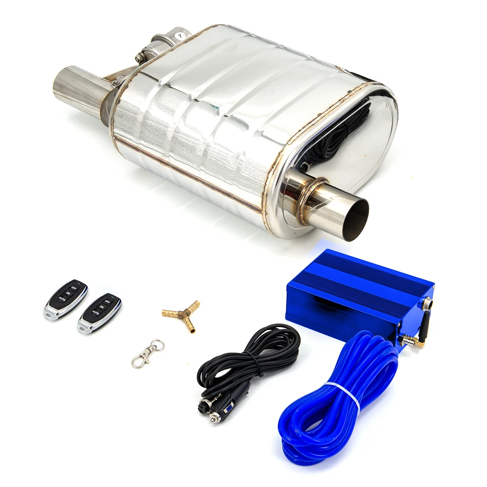 2 "2.5" 3 ''Inch Uitlaatdemper Met Dump Valve Rvs Elektrische Uitlaat Uitsparing Afstandsbediening Set of Obd Controle