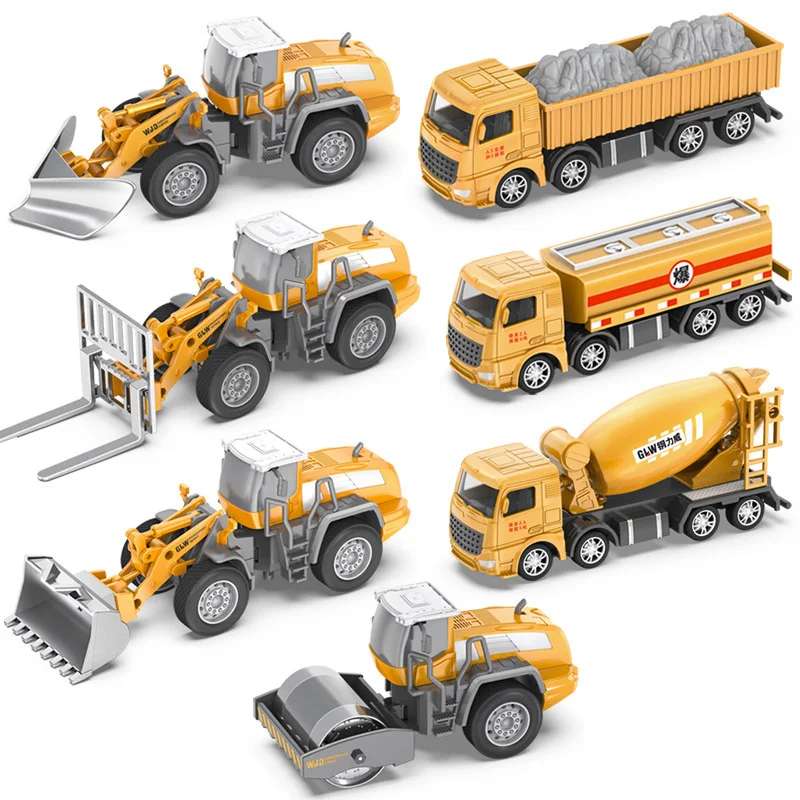 

Educational toy car inertia Disassembly Loading Unloading Engineering Truck Excavator Bulldozer Child Simulation alloy Tool Car