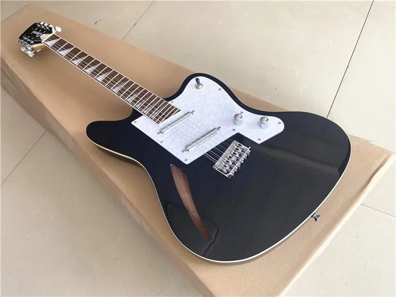 Custom edition Black light 12 string electric guitar lipstick pickup white pearl guard free shipping