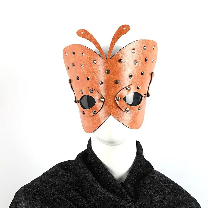 

Halloween Steampunk Mask Bar Party Cosplay Mask Easter Funny Punk Butterfly Leather Mask Steampunk Accessories Female Mask