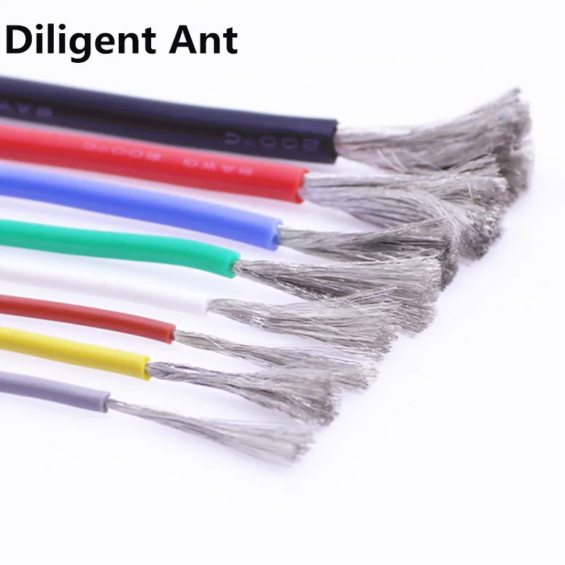 50 meters flexible high temperature resistant silicone wire 12awg 13 14 15 16 17 18 20 22 high quality silicone cable