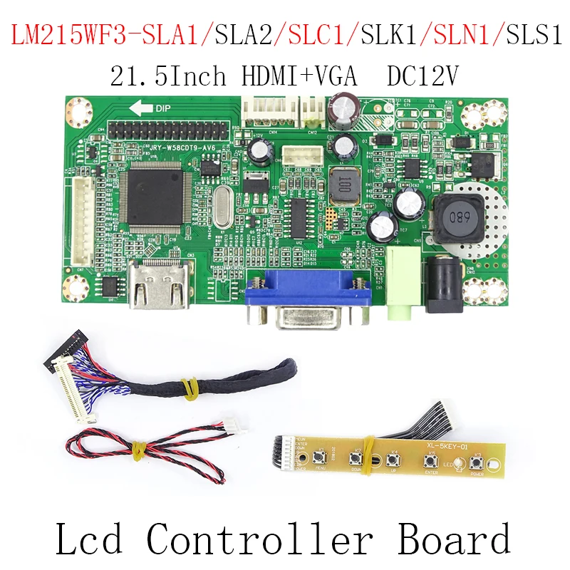 

LM215WF3-SLA1/SLA2/SLC1/SLK1/SLN1 плата контроллера ЖК-дисплея 21,5 Дюймов HDMI и VGA DC12V 30pin LVDS LED 1920*1080P экран дисплея DIY