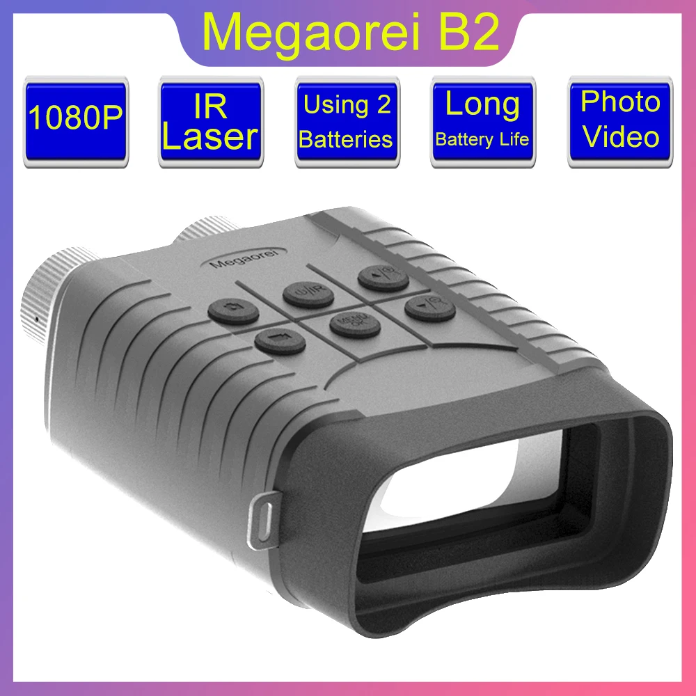 Spyglass Zoom Birds megaoreei B2 binocolo supporto per visione notturna a infrarossi scattare foto Video scheda SD lingue nuovo
