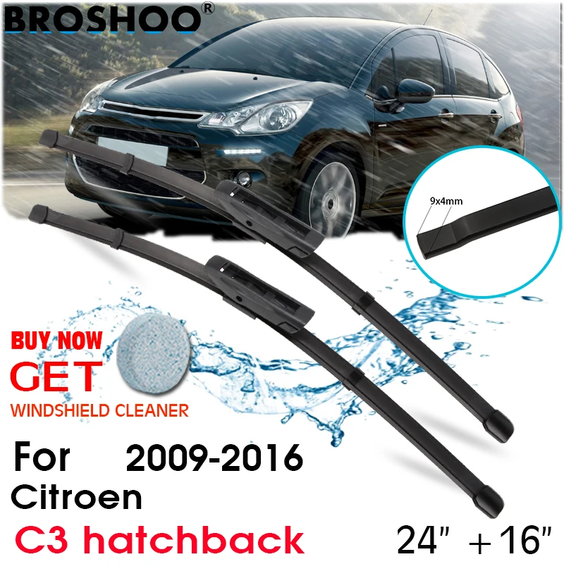 Car Wiper Blade Front Window Windscreen Windshield Wipers Blades Auto Accessories For Citroen C3 hatchback 24