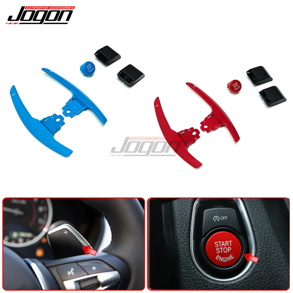 Steering Wheel Paddle Extension Shifter For BMW 1 2 3 4 6 7 Series F20 F22 F45 F30 GT F32 F12 F01 Start Stop Engine Button Cover