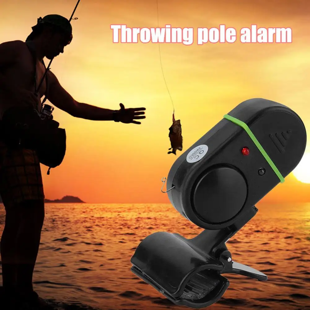 Sound Light Fishing Bait Alarm Fishing Electronic Alarm With Clip Fishing Night Alarm Bell Waterproof Battery Power Fishing Gear