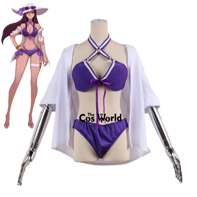 

LOL Pool Party Caitlyn Swimwear Swimsuit Bathing Suit Outfits Games Cosplay Costumes