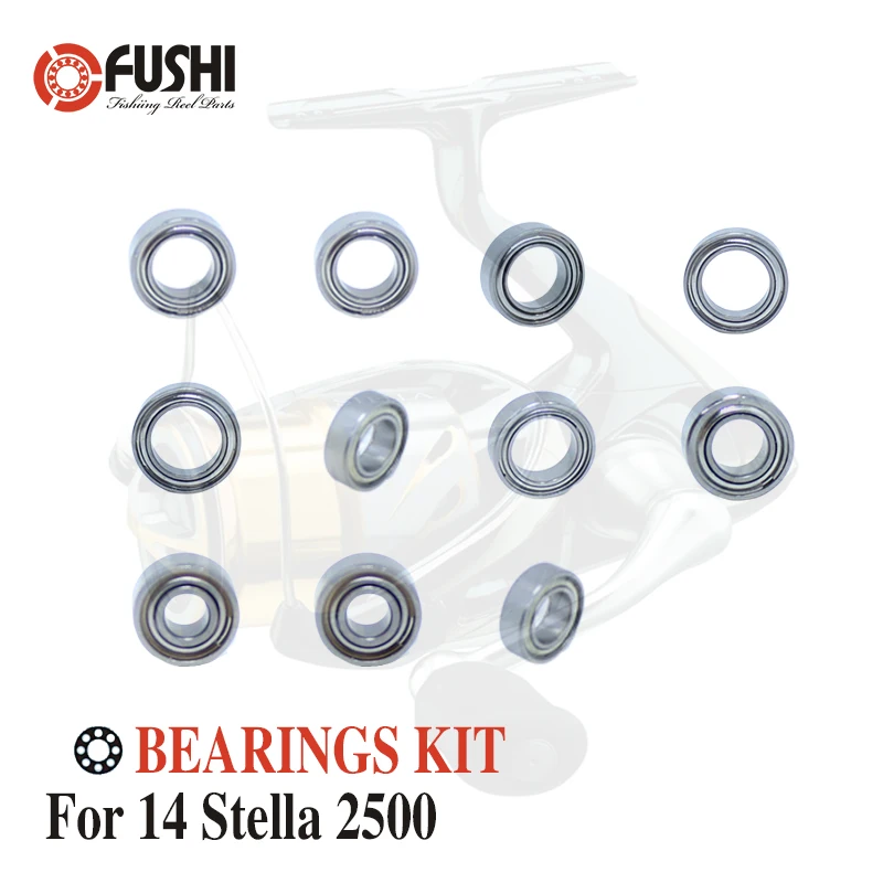 

Fishing Reel Stainless Steel Ball Bearings Kit For Shimano 14 Stella 2500 / 03241 Spinning reels Bearing Kits