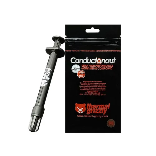Térmico Grizzly Conductonaut 1g/5g 73W/MK Enfriador de computadora Procesador AMD Intel Grasa térmica de metal líquido