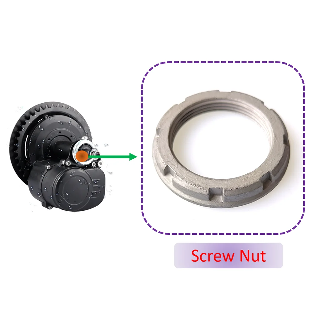 Tongsheng TSDZ2 Mid Drive Motor Electric Bicycle Ebike Conversion Kit Screw Nut Lock Nut Parts Accessories