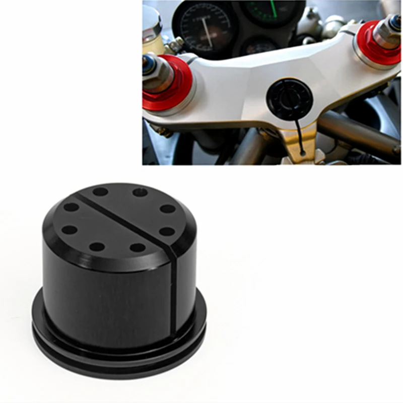 Motorcycle Aluminum Upper Triple Clamp Steering Stem Nut for Ducati 748 749 996 998 999 ST4 ST2 S4R