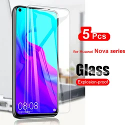 5Pcs Tempered Glass for Huawei Nova 8i 7i 11 10 9 8 7 6 SE 5G 5i 5 Pro 5Z 4E 3i 3 Screen Protector Protective Film 10H Glass