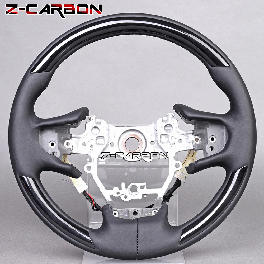 Piano Spray Painted Steering Wheel Smooth Leather For Lexus LS