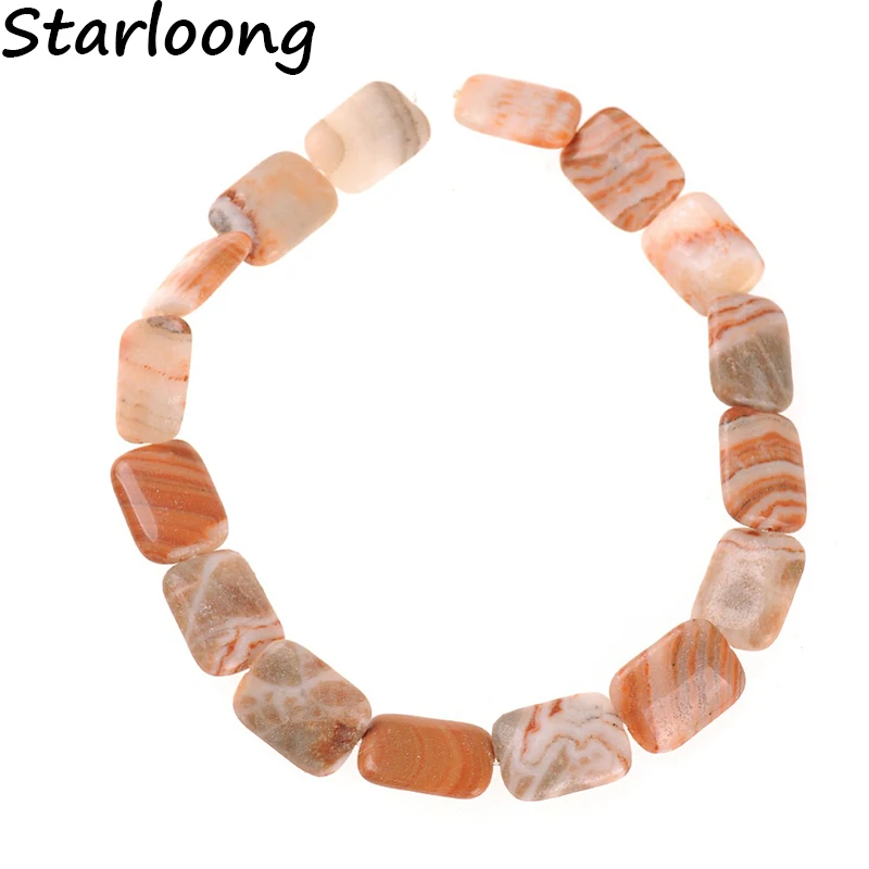 

Rectangle Natural Rough Stone Red Agates Stripe Slice Slab Loose Strand Spacer Beads Chips For Jewelry Making Necklace Bracelet