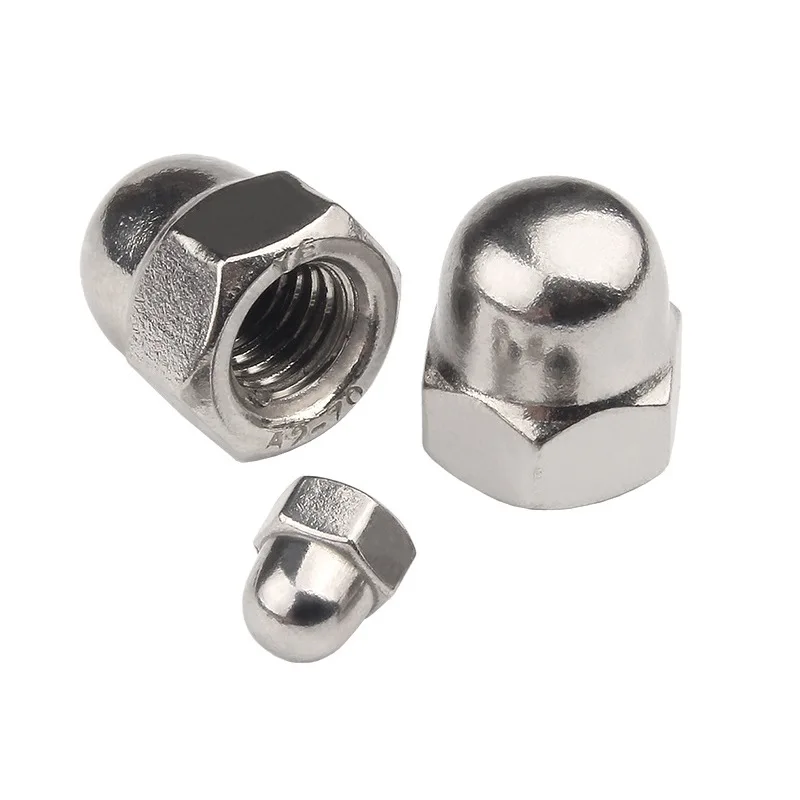 10pcs/lot Acorn Cap Nut M3 M4 M5 M6 M8 M10 M12 M14 M16 M18 A2-70 Stainless Steel Decorative Cap Nuts Caps Covers