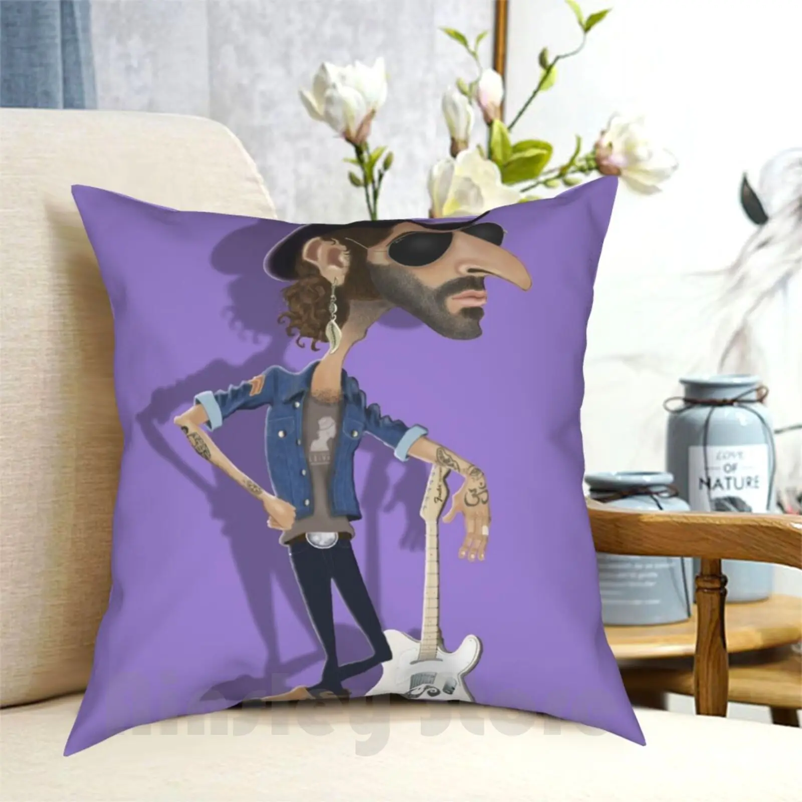 Leiva Music Pillow Case Printed Home Soft Throw Pillow Music Leiva Pereza Pop Caricatures Caricature