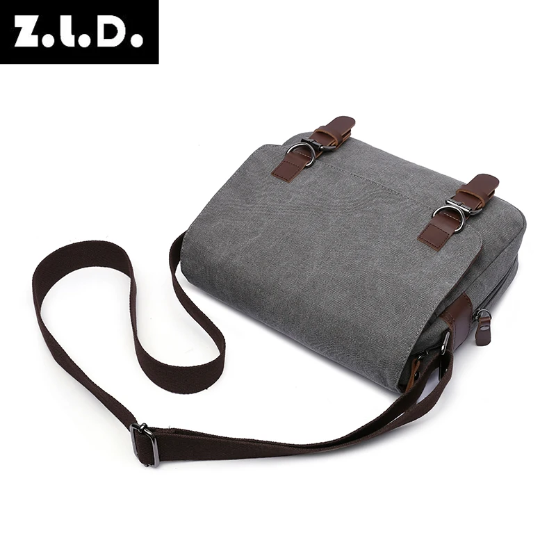 Imagem -06 - Bolsa Masculina de Lona Bolsa Mensageiro Vintage de Marca Bolsa de Ombro Casual de Viagem para Laptop Bolsa Crossbody para Homens