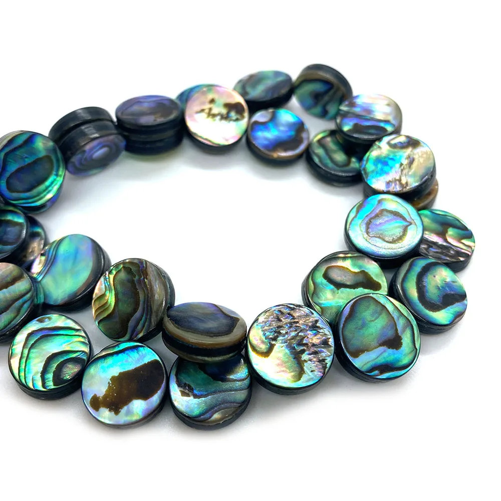 5pcs/Bag Natural Shell Abalone Beads 8-18mm Abalone Beads Straight Hole Jewelry DIY Necklaces Bracelets Earrings Accessories