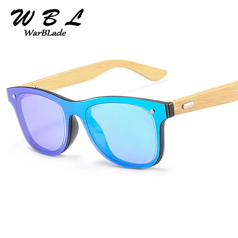 

WarBLade Retro Wood Sunglasses Men Women Classic Brand Designer Sport Goggles Gold Mirror Sun Glasses Shades 2019