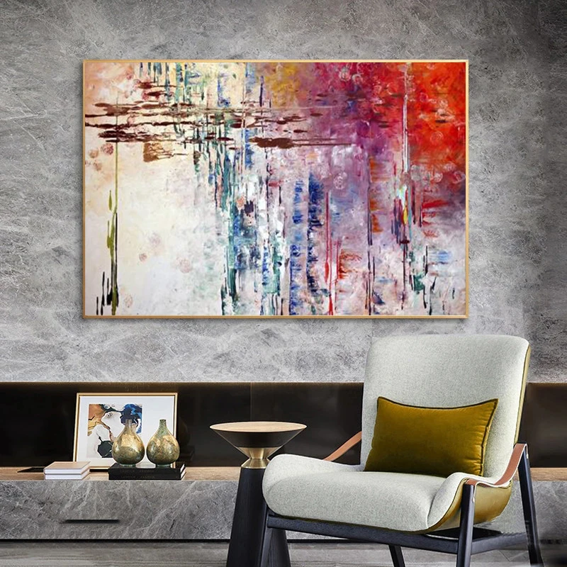 

Abstract Painting Colorful Canvas Poster and Prints Wall Pictures for Living Room Office Bedroom Modern Canvas Oil Painting