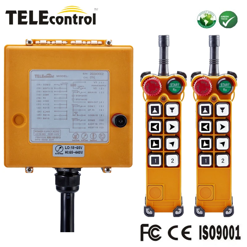 China professional manufacturer UTING Cheap price universal use 6 pushbuttons RF wireless radio crane remote control F26-A2