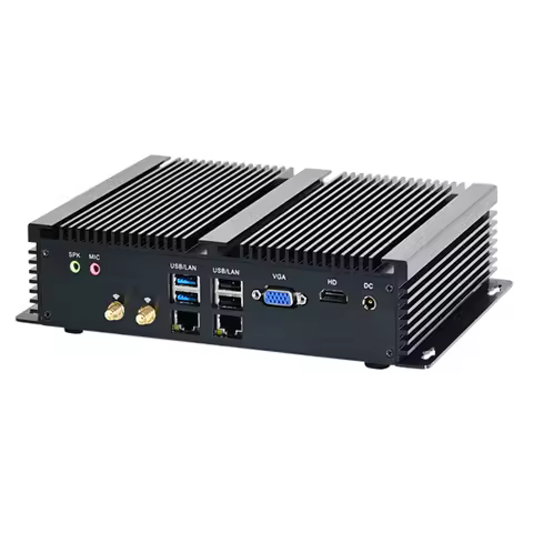 Topton G Series Industrial PC Fanless Mini PC Intel i7 i5 i3 J4125 2*Intel Lans 6*COM USB Micro Computer Linux 4G WiFi HDMI VGA