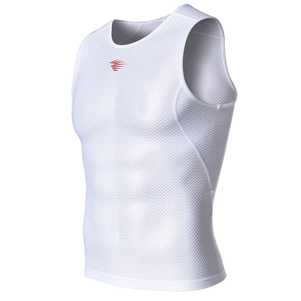 RION Men Sleeveless Cycling Vest Base Layers Quick Dry Mesh Breathable Cycling Summer Sports Gym Fitness Training Undershirts