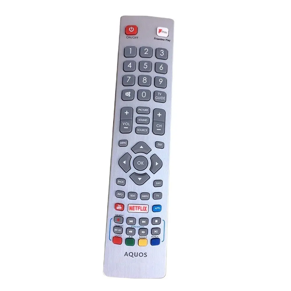 For Sharp Aquos Smart LED TV IR Controle With Netflix Youtube 3D Button Fernbedienung Remote Control SHWRMC0115