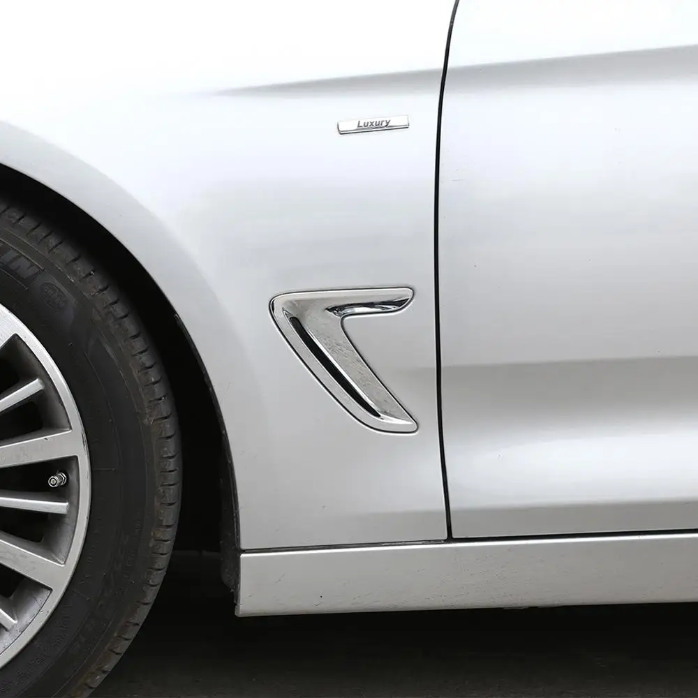 

2pcs Side Fender Trim for BMW 3 Series GT Bright Light Car Accessories Decorative Cover Trim Stickers Car Styling 2013-2017