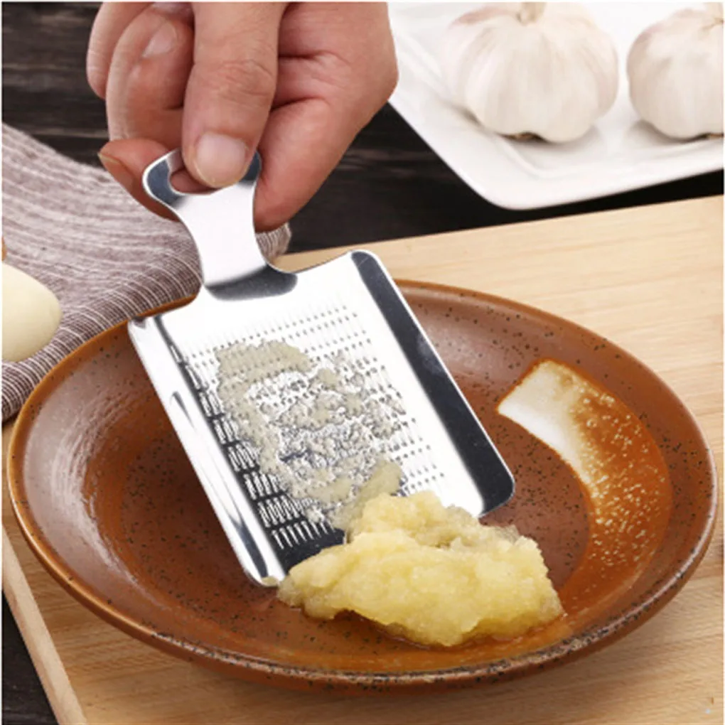 Ginger Grater Wasabi Grater Crusher Stainless Steel Garlic Grinder Kitchen Fruit Root Vegetables Ginger Grinding Tool