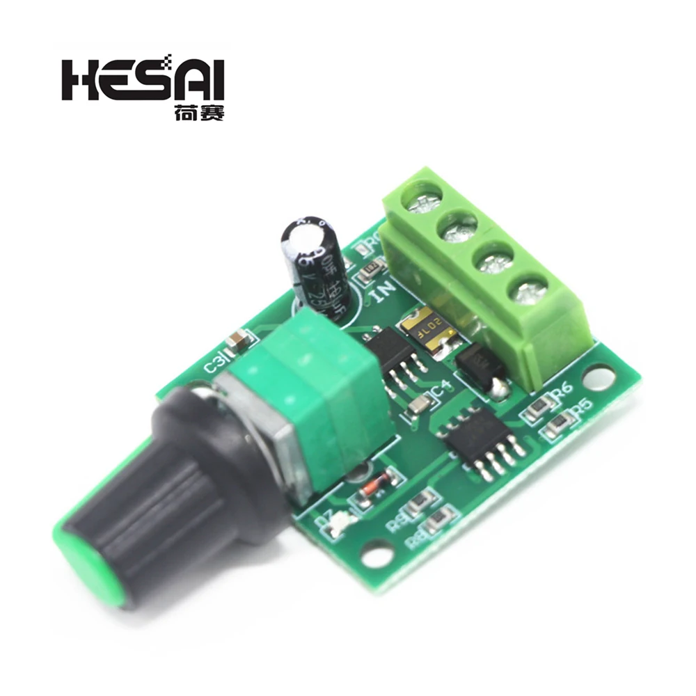 New DC 1.8V 3V 5V 6V 12V 2A PWM Motor Speed Controller Low Voltage Motor Speed Controller PWM 0~100% Adjustable Drive Module