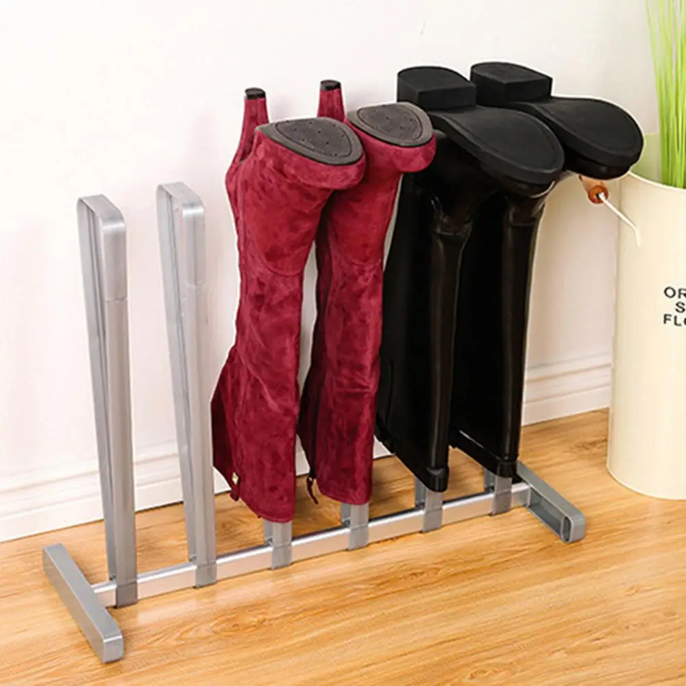 Boots Rack Shoe Hanger Stretcher Metal Shoe Trees Extender Widener Shaper For Women Boots Knee High Shoes Organizer Stand