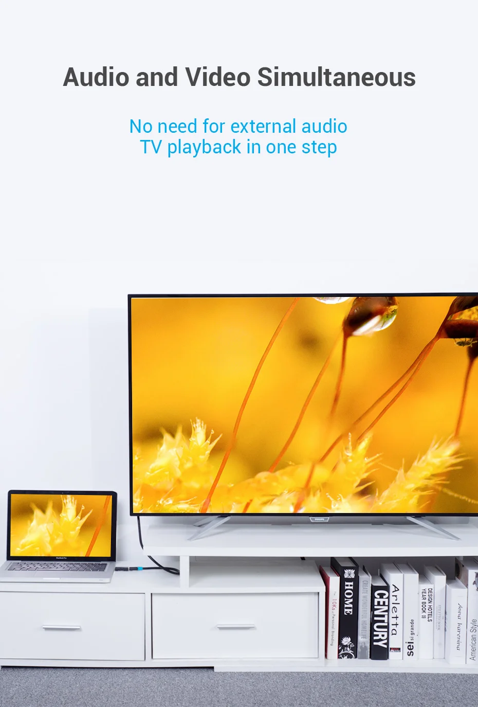 Tions DisplayPort zu HDMI Adapter 4K Männlichen DP auf HDMI Buchse Video Audio Converter für PC Laptop Projektor DisplayPort zu HDMI – Detail 5