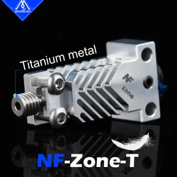 Mellow All Metal Titanium Heat Break NF Zone-T V6/CR10 PRO Heat Sink For V6 Hotend Ender 3 Ender 5 PRO 3D Printer Parts