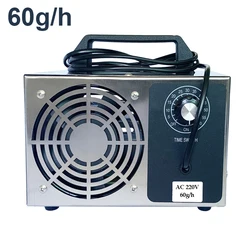 220V/110V 60 g/h Generator ozonu samochodowa maszyna Ozonator powietrza oczyszczacz powietrza filtr powietrza dezodorujący środek dezynfekujący z przełącznik czasowy