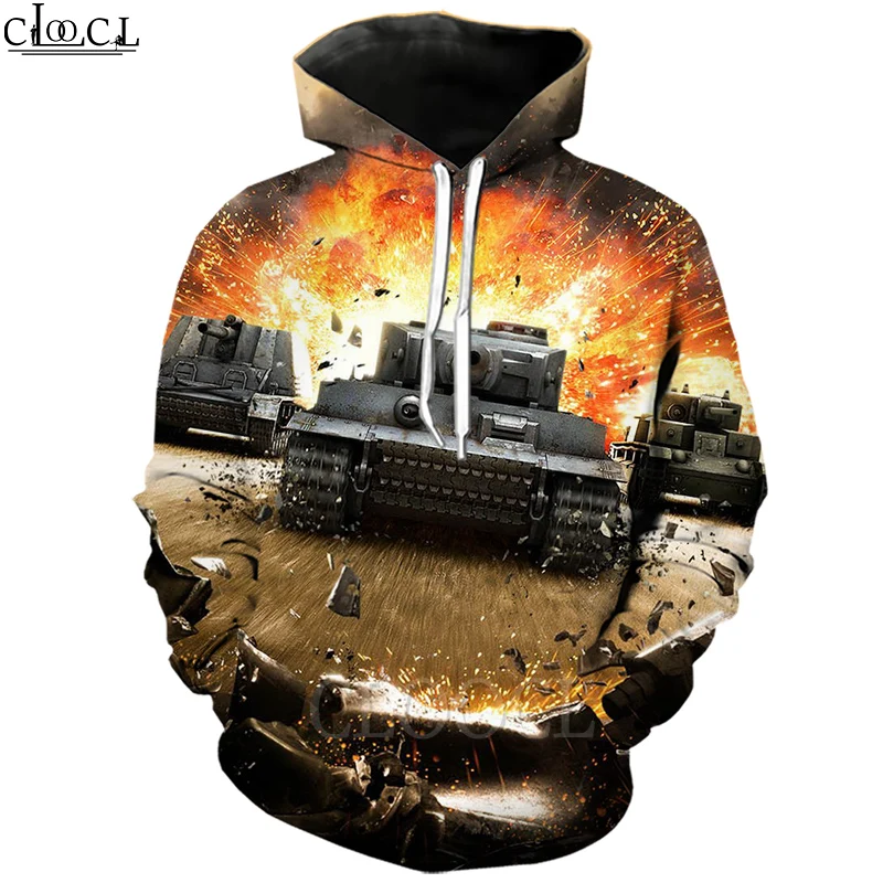 CLOOCL Game World of Tanks Men Women Hoodie 3D Print Long Sleeve Hooded Sweatshirt Hip Hop Streetwear Casual Couple Tops