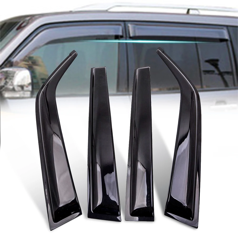 4X Window Visors Weather Shields Rain Guards for Mitsubishi Pajero 2000-2019 NEW ABC Window Visor Weathershields