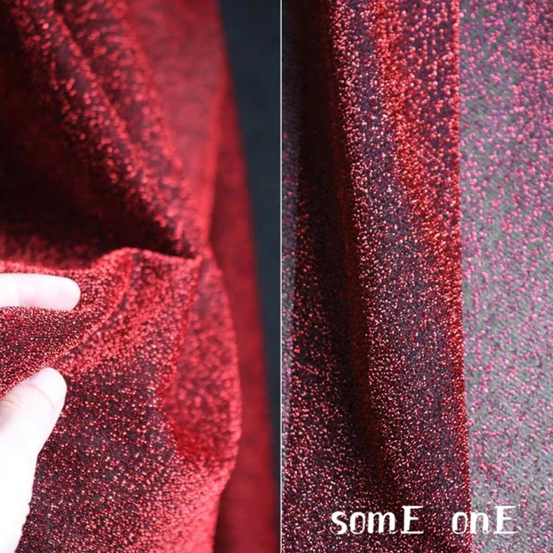 Glitter Tulle Fabric Red Diamonds DIY Patchwork Background Decor Various Skirts Dress Clothes Designer Fabric