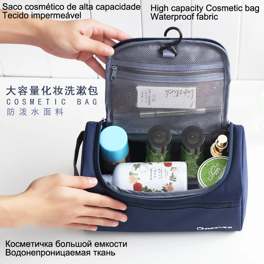 Necessaire Vanity Women Men Toilet Toiletry Kit Cosmetic Makeup Make Up Bag Case For Travel Organizer Pouch Female Large Neceser