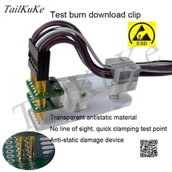 Testing Jig PCB Clamp Simulation Test Fixture 1.27 Probe Single Row Download Program Programming Burn