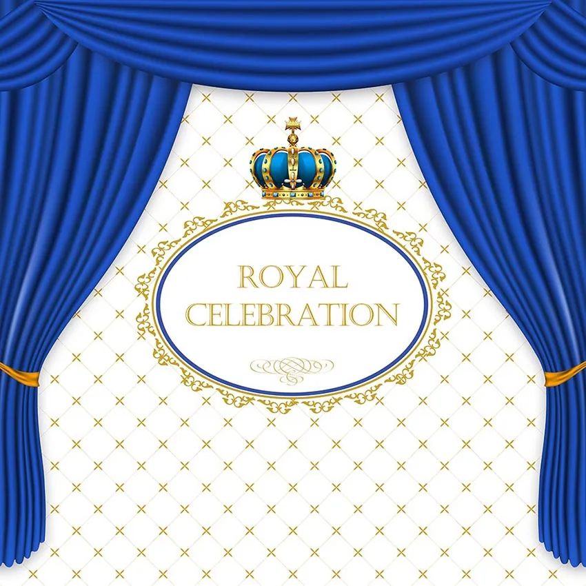 Royal celebration Photography background fabric blue curtain funds for Photo backdrops for Photography Studio funds props lv-177