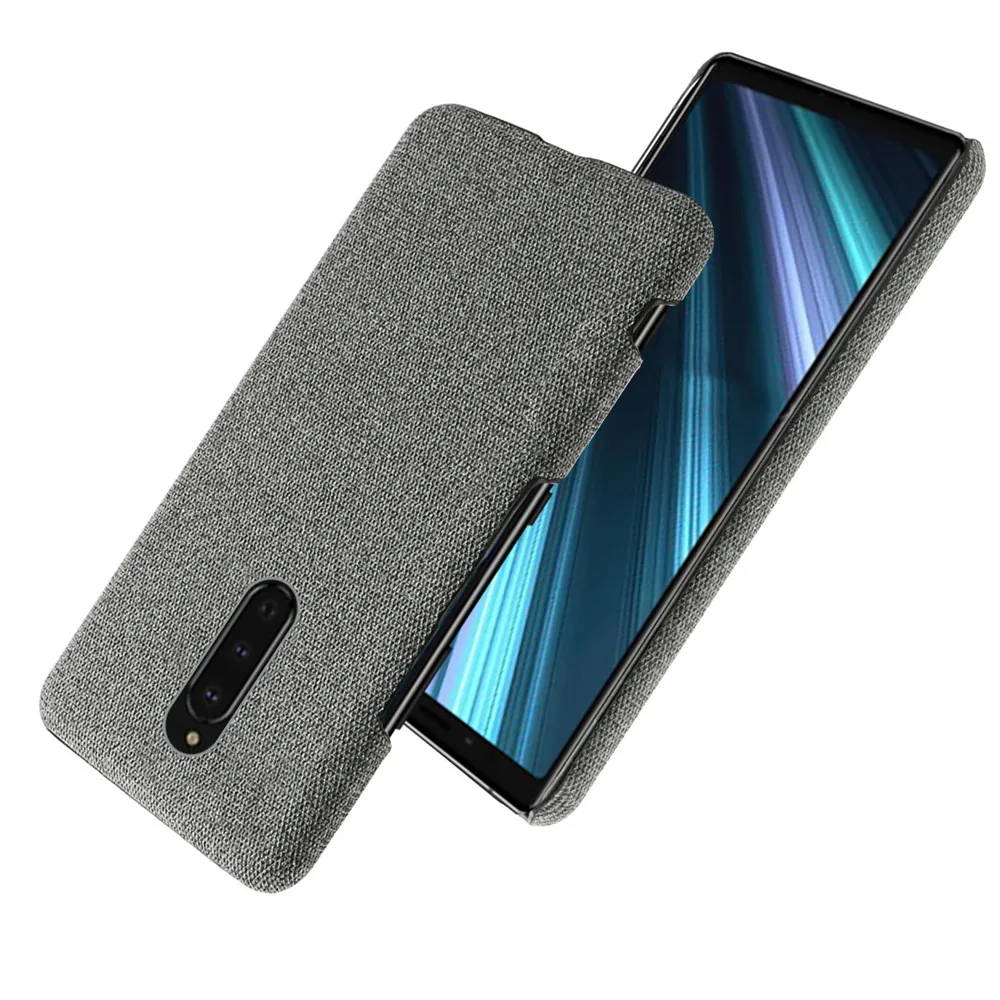 Anti-slip Ultra Thin Fabric Cloth Case for Sony Xperia 1 Anti-Drop Phone Bag Cover for sony Xperia 1 Xperia1 XZ4 XperiaXZ4 Capa