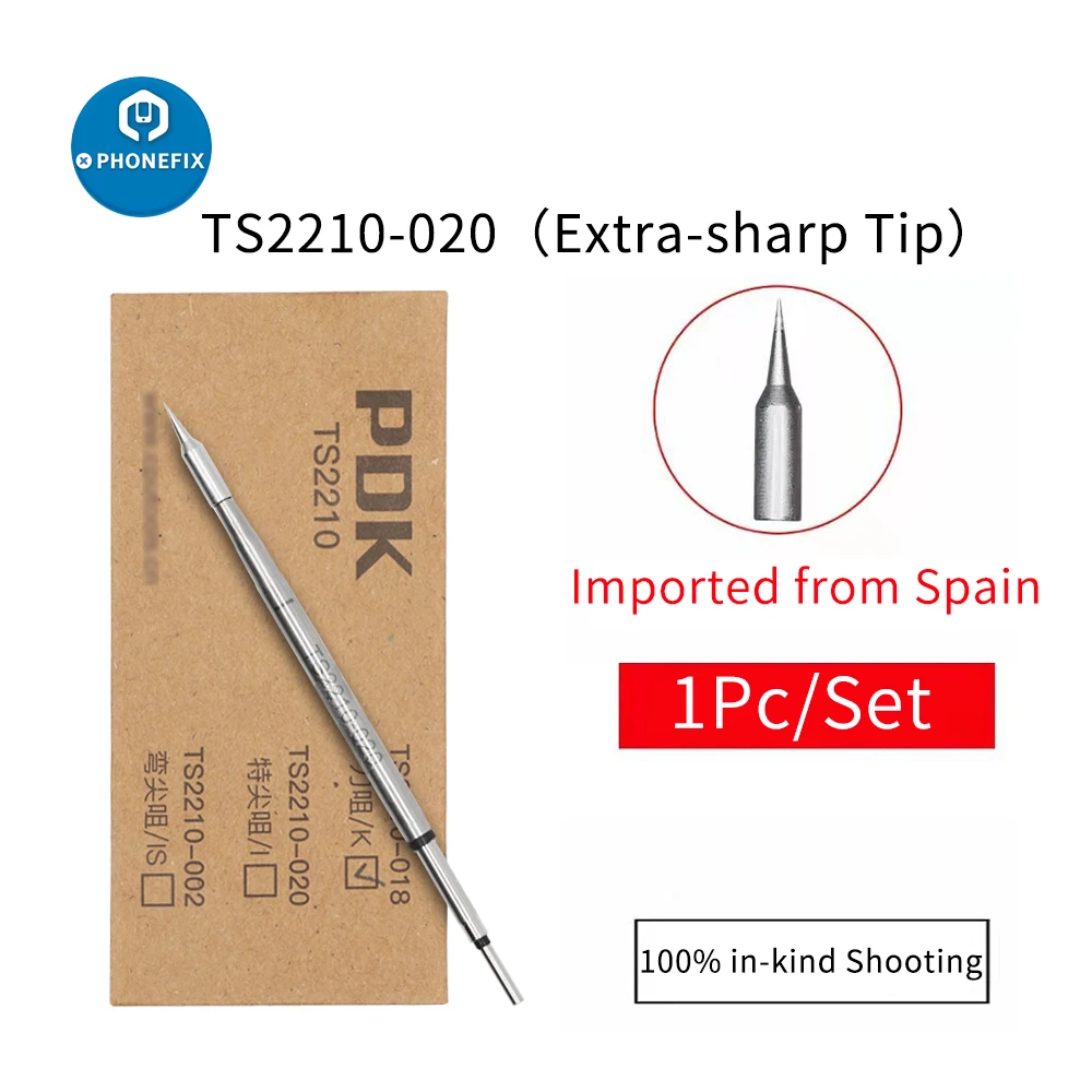 Puntas de soldador TS2210 C210 para TS2-C210, mango de soldadura PDK, punta de hierro electrónica, herramienta de reparación de soldadura de placa base