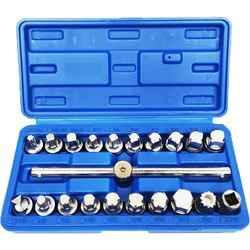 Car Maintenance Oil Pan  Drain Screw Wrench Socket   Removal Gearbox  Change Tool Set