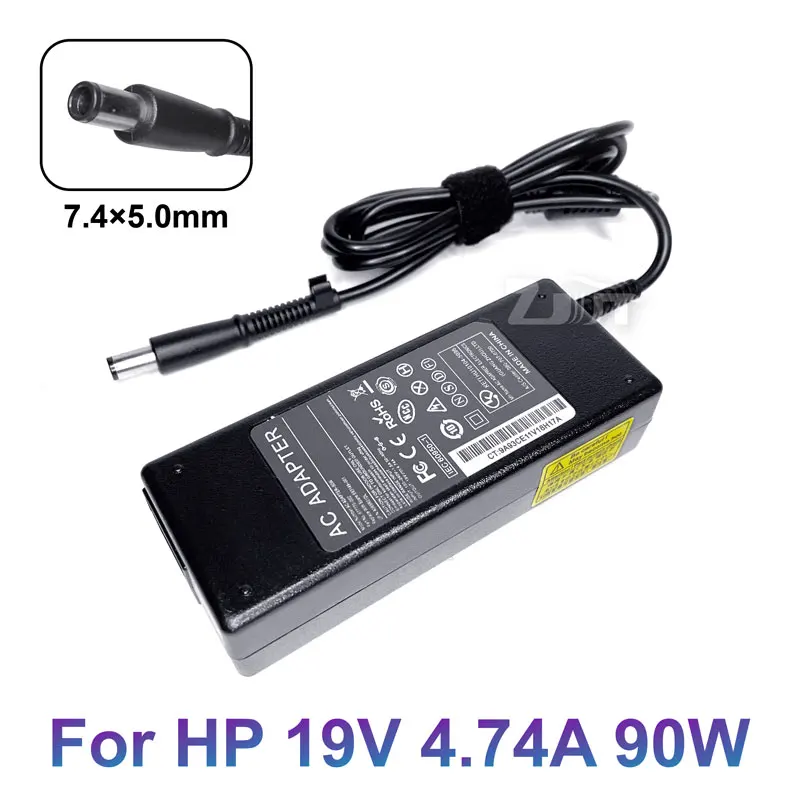 19V 4.74A 7.4*5.0mm 90W AC Notebook Adapter Laptop Power Charger For HP Pavilion DV5 DV6 6535s 6570b 6910p ProBook 430 G1 G2