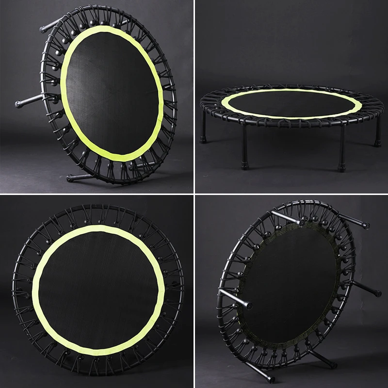 40 Inch Foldable Fitness Jump Trampoline For Adults Indoor Aerobic Sport Bodybuilding Exercise Training Elastic Jump Trampolines